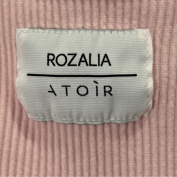 Atoir X Rozalia The Tank Ribbed Tank Top High Neck Capsule Wardrobe Soft Pink M - Picture 7 of 10